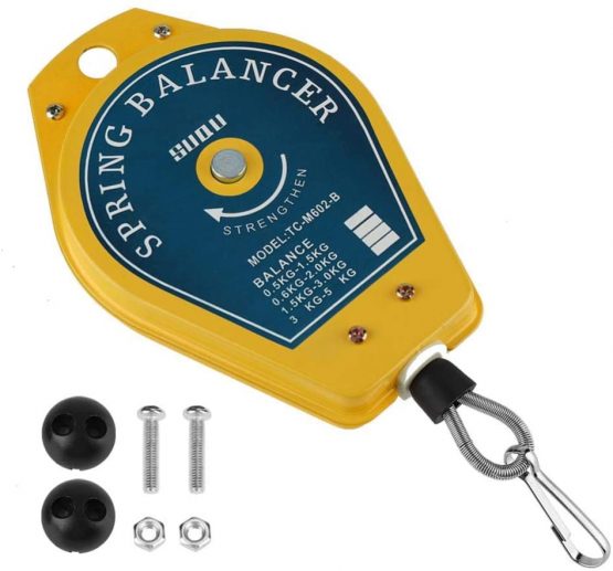 Retractable Spring Balancer, Spring Balancer Hanging Holder, 0.5-1.5kg Spring Balancer Hanging Tool for Assembly-line