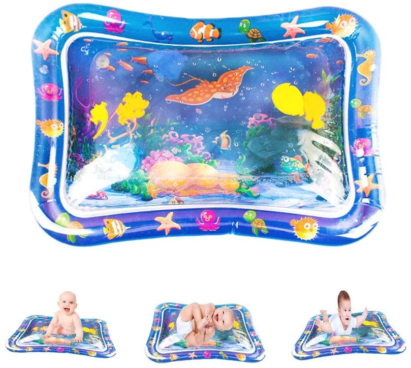 inflatable water tummy time mat