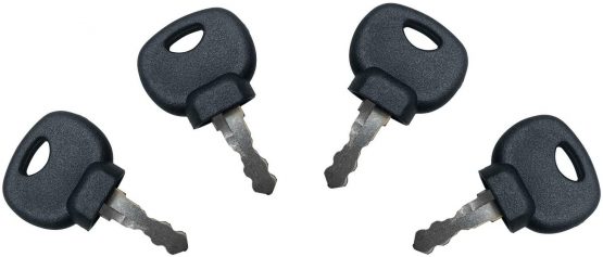 BODYART 4 Pcs Spare Keys 14607 Ignition Key Plant Applications for JCB BOBCAT BOMAG MANITOU Tractor