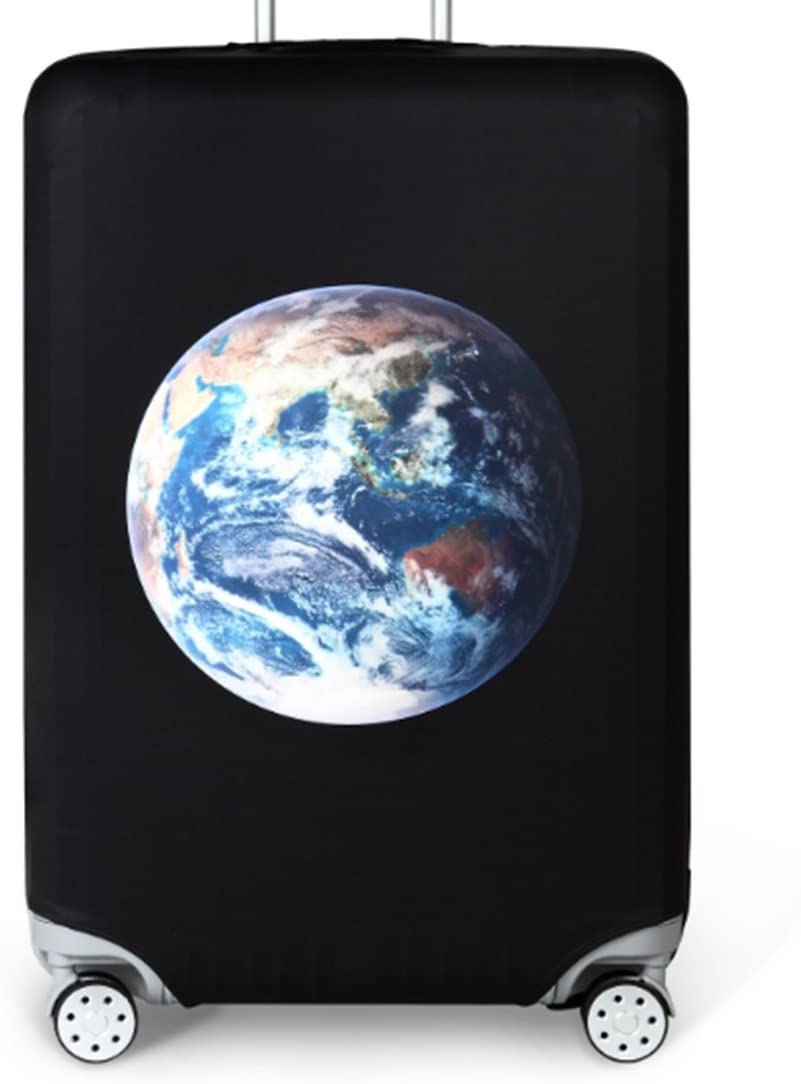 YianBestja Washable Travel Luggage Cover Elastic Suitcase Trolley Protector Cover for 18-32 Inch Luggage (Earth, S)