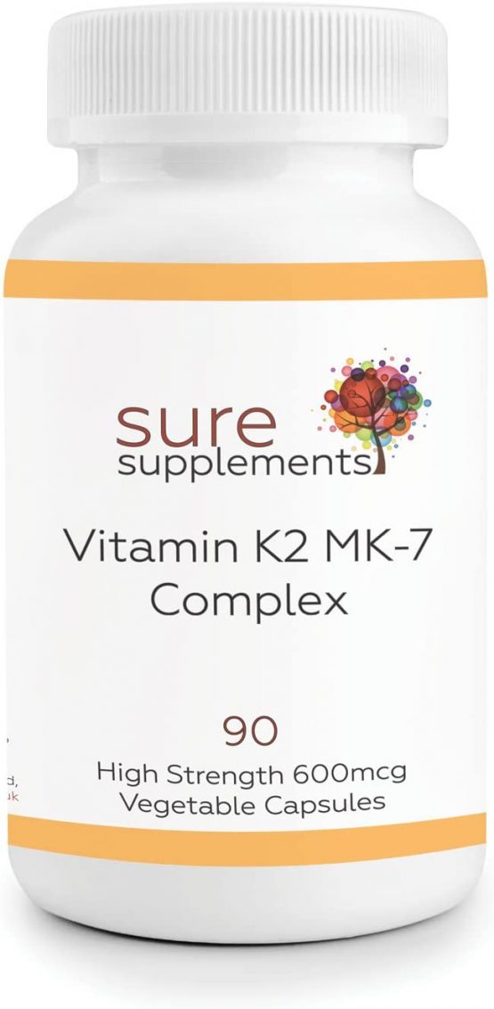 Vitamin K2 Complex 90 Capsules 600mcg Vitamin K2 MK7, 500mcg Vitamin