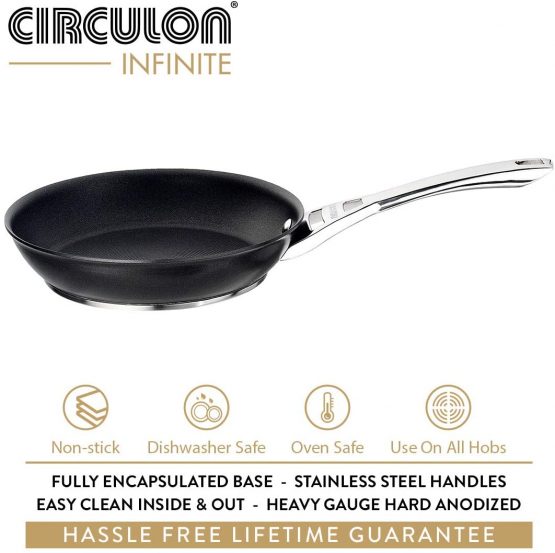 Circulon Infinite Frypan – 25 cm – Induction Non Stick Frying pan – Hard Anodized Aluminium Cookware - Image 3