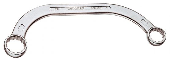 Gedore 30411X13 Half-moon ring spanner 11x13mm - silver