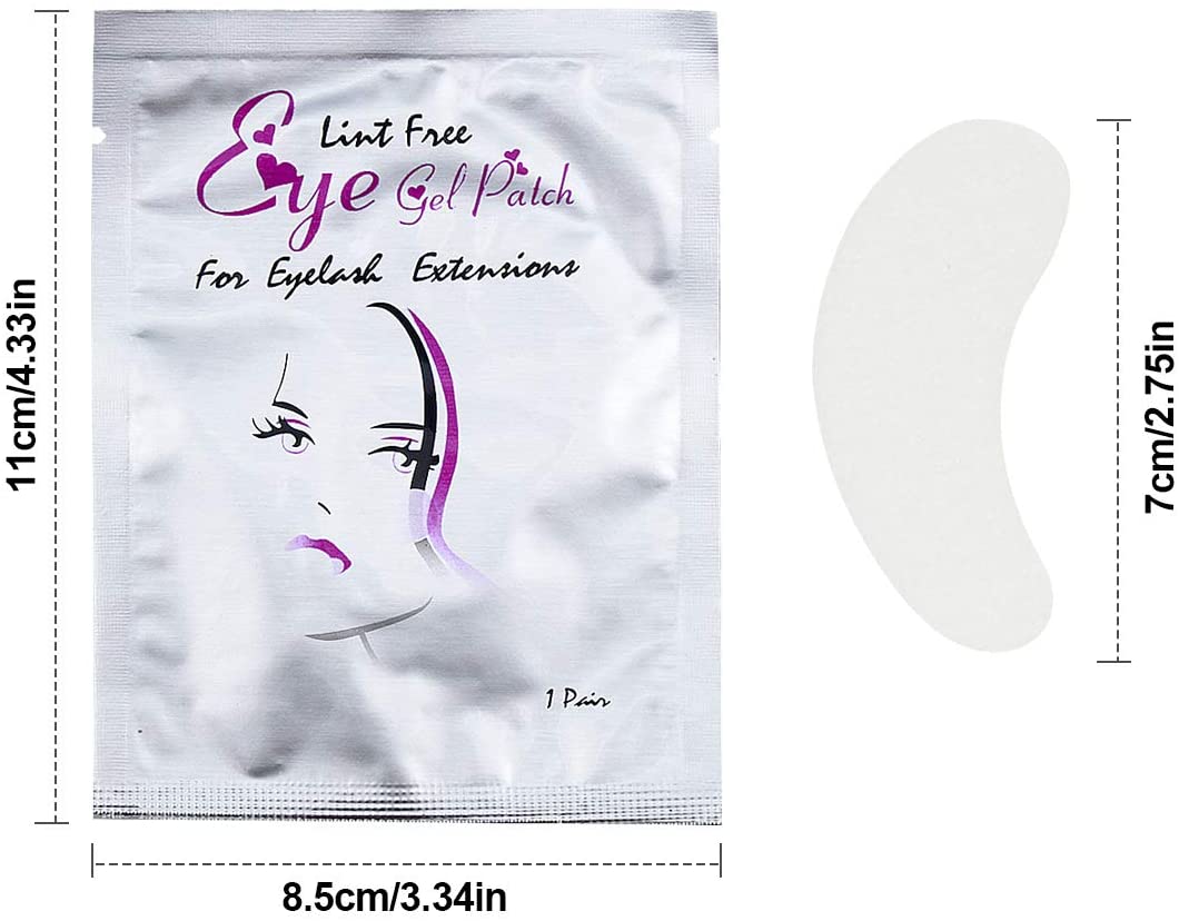 Under Eye Gel Pads 50 works Gel Eye Pads for Lash Eyelash Extensions Lint Free Eye Patches, 2 count (Pack of 50) - Image 4