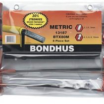 Bondhus 13187 Series T Keys Hex Mal, Red/Black