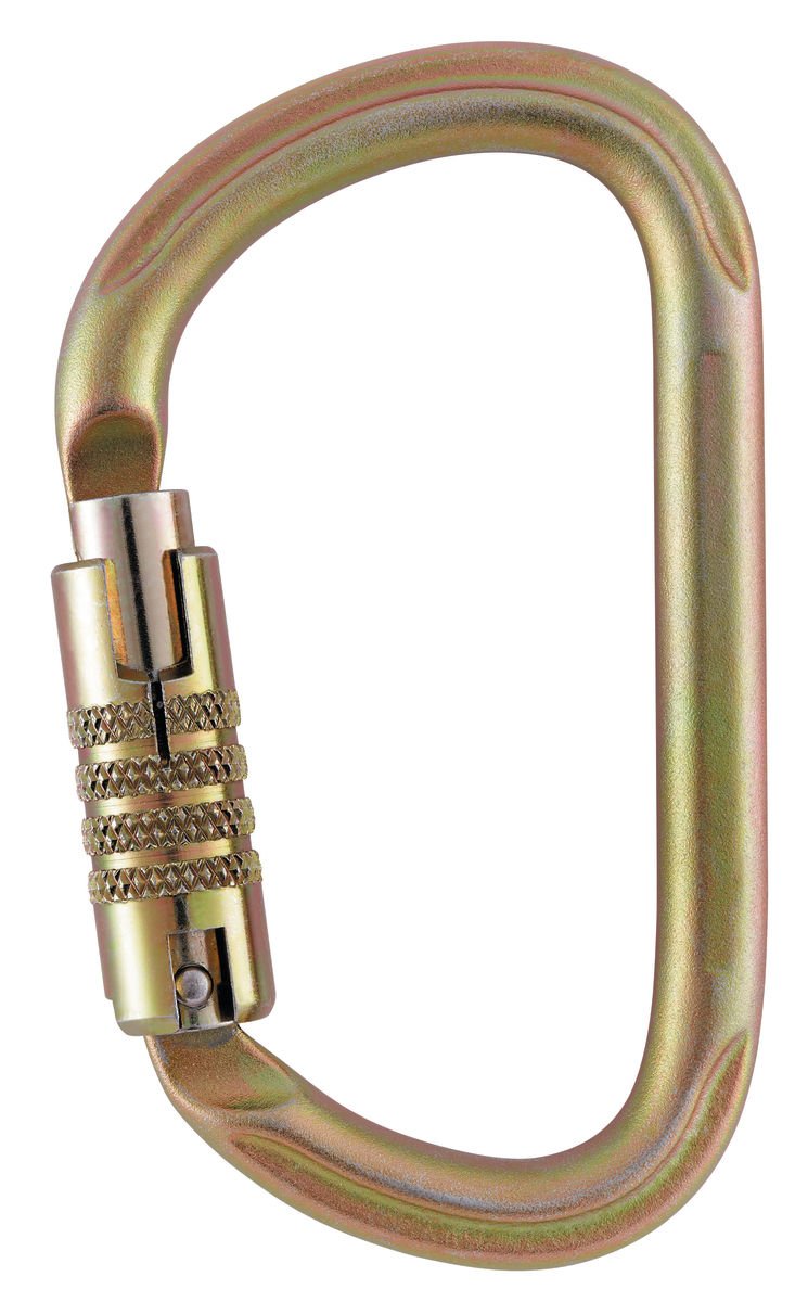 Petzl M73 TL VULCAN High-Strength Steel Carabiner, Size: Triact-Lock, Gold M073BA00, uni