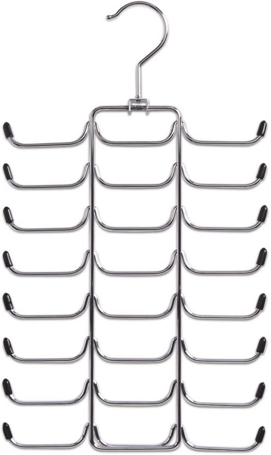 Zeller Belt Holder 21x40cm, Wood, Multi-Colour, 28 x 28 x 13 cm