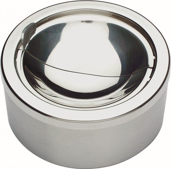12x7 inch matte stainless steel ashtray