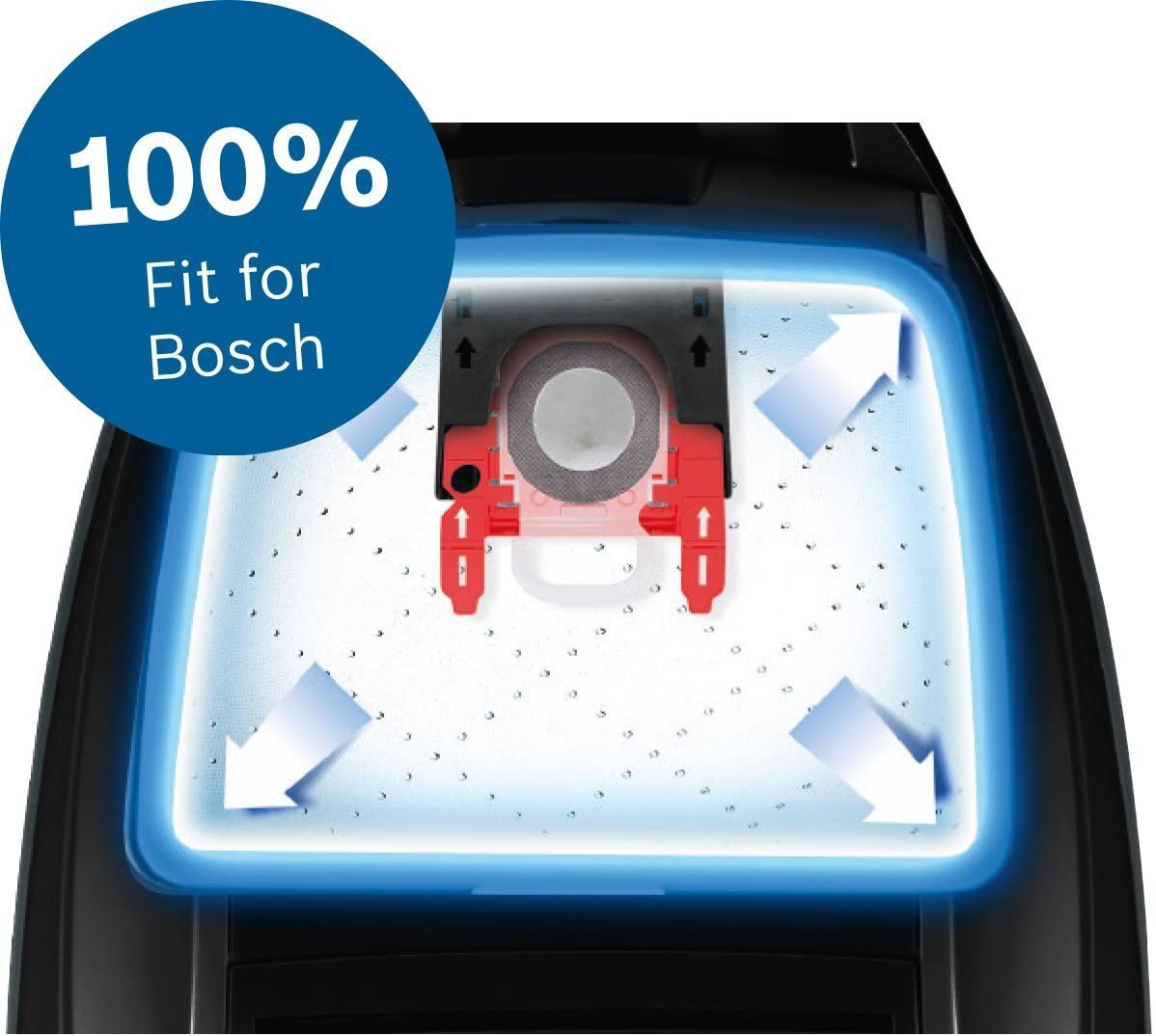 Genuine Bosch Vacuum Bags G Type 4 in pack, White, Walking Wings-101 - Image 2