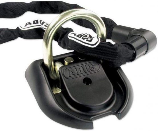ABUS 120428 Wall-& Floor Anchor Granit WBA 100, Nero, 160/165 Mm