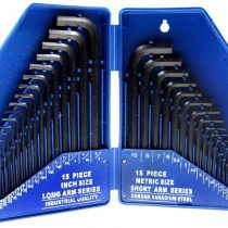 Blue Spot 15320 Metric and Imperial Hex Key Set (30 Pieces)