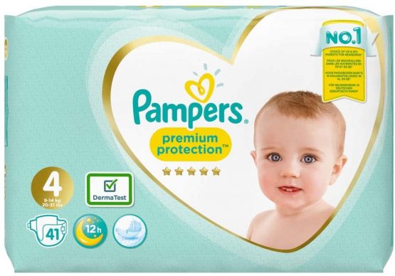 Pampers Premium Protection Essential Pack Size 4, 41 Nappies