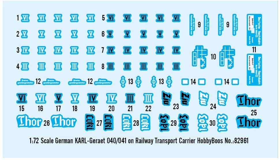 Hobbyboss 1: 72 - Karl Geraet 040/041 On Railway Transport, Mehrfarbig, Mittel - Image 2