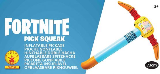 Rubie's Official Fortnite Pick-Squeak Inflatable Pick axe, Costume Accessory, Multi-Colour - Image 2