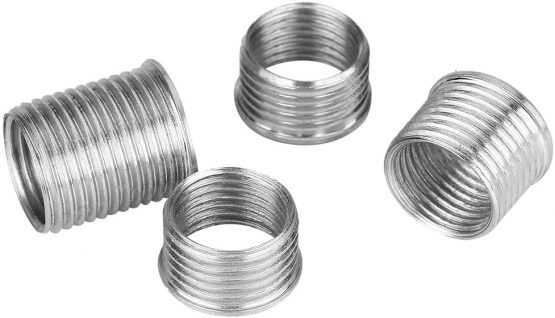 Carbon Steel Spark Plug Retrofit Kit, Keenso 5Pcs Threaded Plug-In Spark Plug Retainer With 4 Spark Plug Inserts for Repairing 14mm Spark Plugs - Image 3