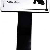 OriginDesigned Dog Memorial Plaque Stake SILVER and Black - Outdoor Garden Waterproof (Labrador)