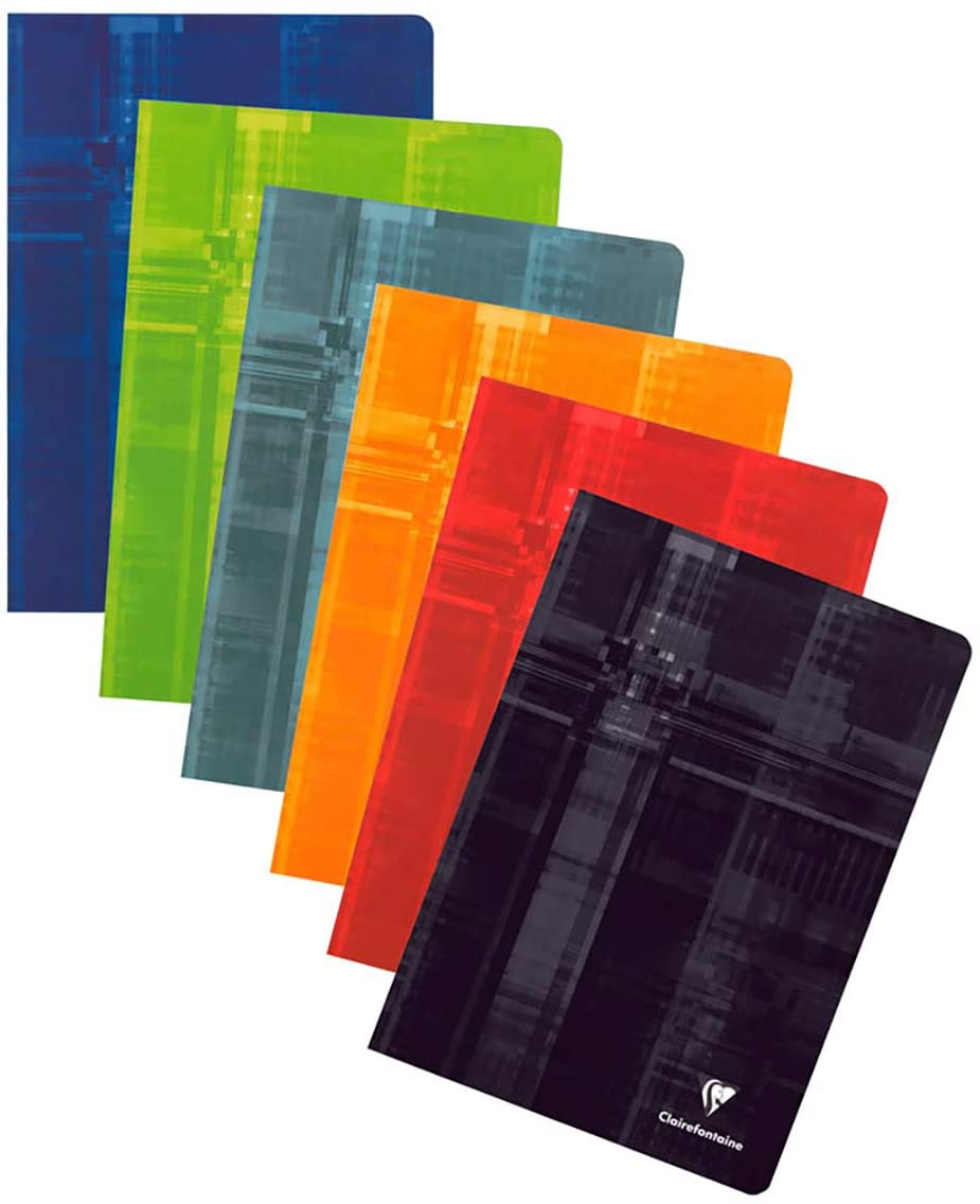 Clairefontaine 31210C A Stapled Notebook, A4 21x29.7 cm, 80 Squared Pages 10x10 mm with Margin, White Paper 90 g