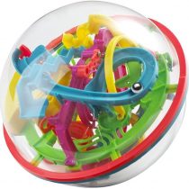 OFKPO 3D Maze Toy, 100 Challenging Barriers Intellect Labyrinth Puzzle Maze Ball for Kids and Children Best Gift