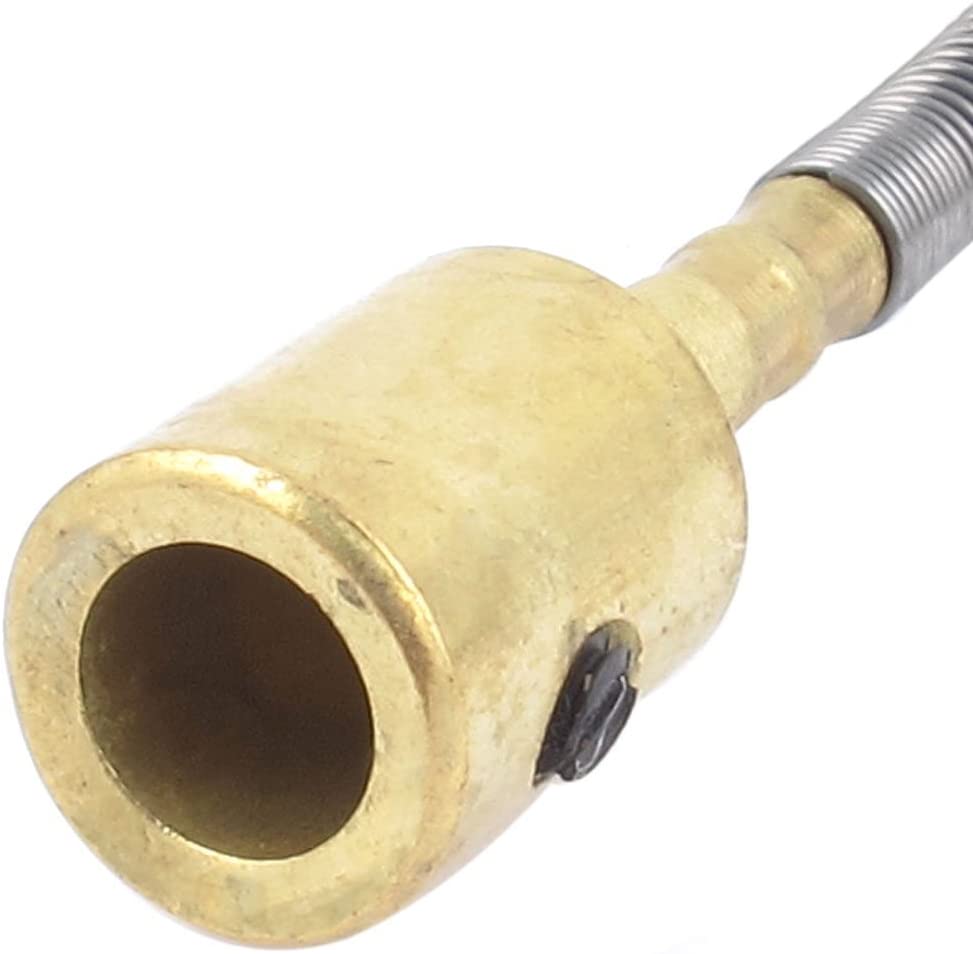 sourcing map 3.2ft Metal Flexible Shaft Cable for Bench Grinder Drill Press, Silver, 3.2ft long - Image 2
