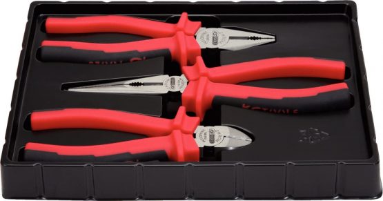 KS Tools 115.1010 ERGOTORQUE pliers set, 3 pcs, 160-200mm - Image 2
