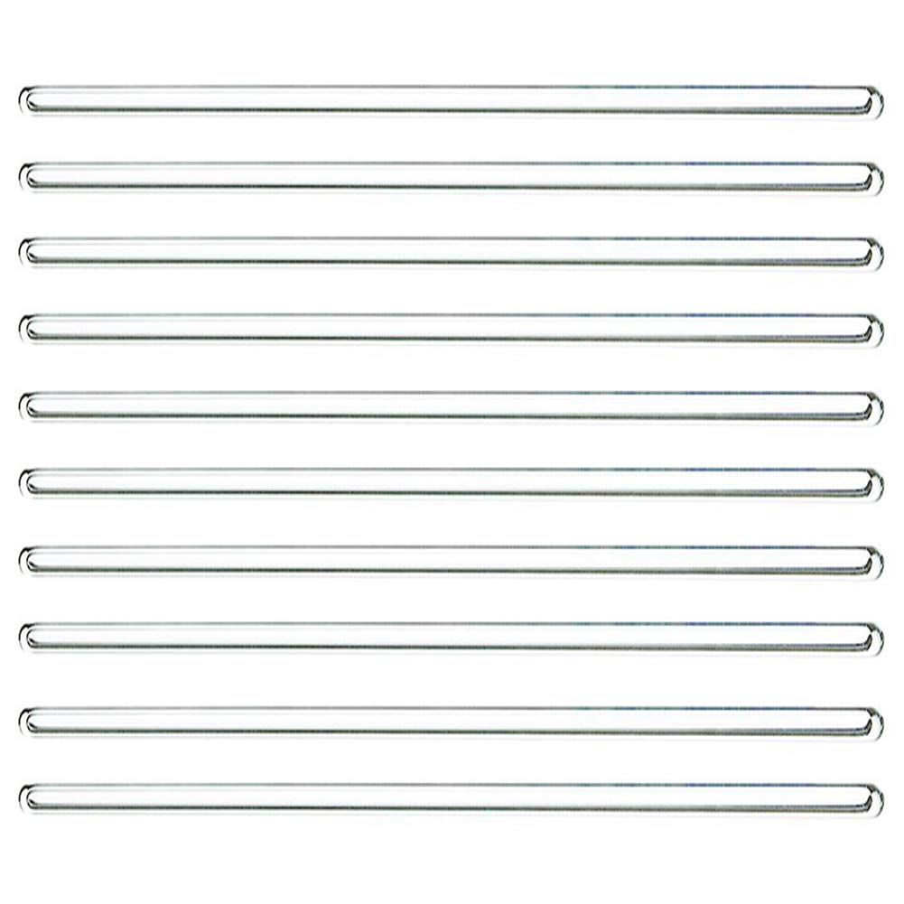 12 Inch 30cm Glass Stirring Rod 10 Pcs Lab Stirring Rods Glass Reusable Mixing Sticks Borosilicate Solid Stirrer Rods With Both Ends for Hot Cold Drinks Chemistry Kitchen