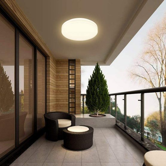 LE 24W LED Ceiling Light, Waterproof IP54, Warm White 3000K, 200W Incandescent Bulb Equivalent, 2400lm Flush Mount Lighting Fitting for Bathroom, Bedroom, Kitchen, Hallway and More Ø33cm - Image 4
