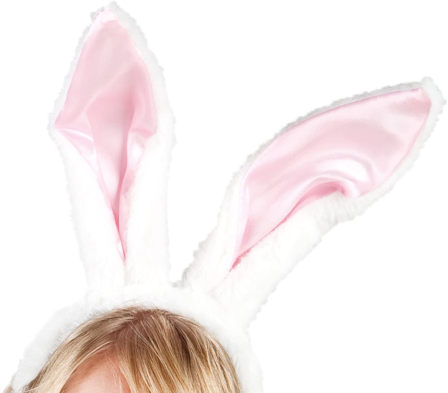Boland 52323 - Haarreif Bunny, Einheitsgröße, weiß/rosa, White / Pink - Image 2