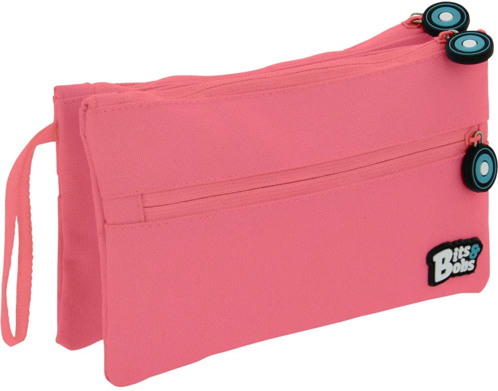 Grafoplás 37545353 Double School Flat Case, Light Pink, 21 x 12 cm, Bits & Bobs, 21x12 cm