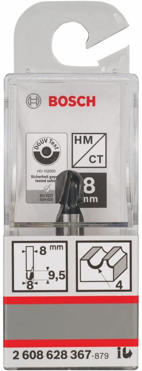 Bosch Accessories 2608628367 Core Box Bit, 0 V, Silver/Black, 8 x 8 x 40 mm - Image 2