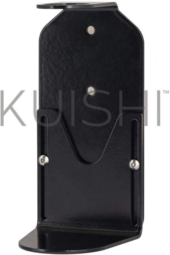 Kuishi Wall Mounted Soap Dispenser [Regular Single], Soap Dispenser Wall Mount in Black Stainless Steel, Soap Bottle Holder for Bottles 250ml - 500ml. Ideal for Hotels, Commercial and Home Use - Image 2
