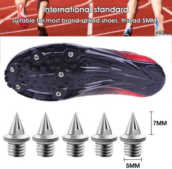 DECARETA Steel Spikes,150 Pieces Track and Cross Country Spikes Keys with 2 Yellow Spike