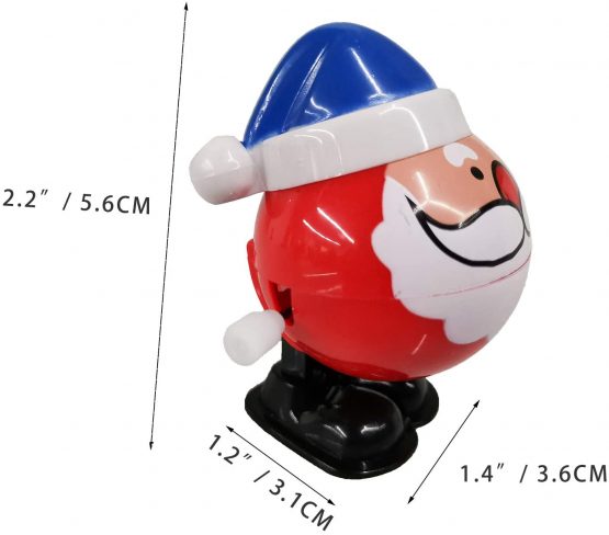 Kungfu Mall 3 Pcs Christmas Santa Wind Up Toys Stocking Filler Wind Up Xmas Character Novelty Toy for Party and Party Favors(Random Color ) - Image 2