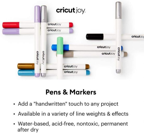 Cricut Pen Set, Black, Brown, Grey, Joy - Image 2