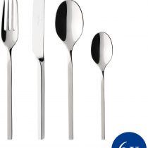 Villeroy & Boch 12-6338-9030 NewWave New Wave Service, 24, Multi-Pieces Cutlery Set MaofFrom High-Quality Stainless Steel for up to 6 People, Dishwasher Safe, Gloss