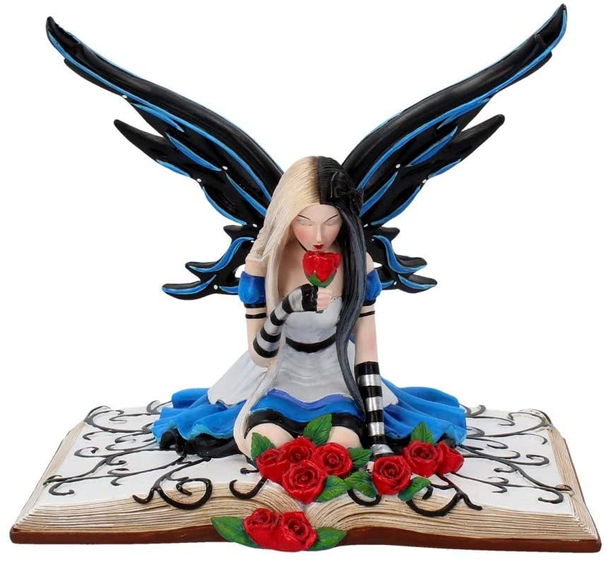 Nemesis Now B3316J7 Alice 19cm Figurine, Resin, Blue, One Size, R.blue