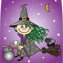 Folat 07366 Witch Hester Gift Bags-8 Pieces, Violet