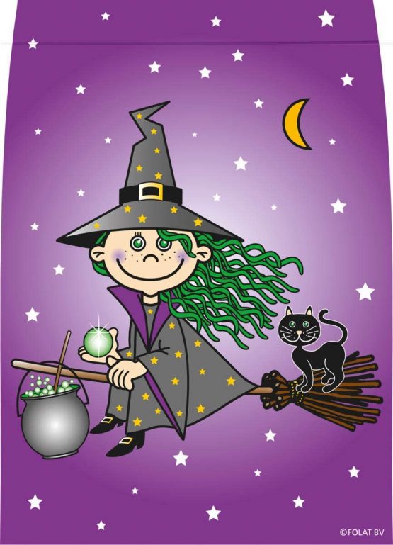 Folat 07366 Witch Hester Gift Bags-8 Pieces, Violet