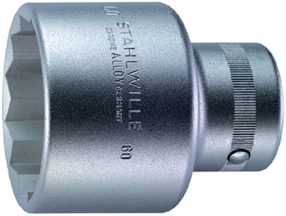 Stahlwille 06010060 60 HPQ Steel Socket, Chrome Plated, 1 inch Drive, 60 mm Size - Image 3