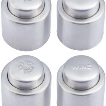 Coolty 4pcs Wine Champagne Stopper, Wine Champagne Bottle Plug, Wine Champagne Bottle Closure, Champagne and Wine Preserve Set(2pcs Wine Stopper+2pcs Champagne Stopper)