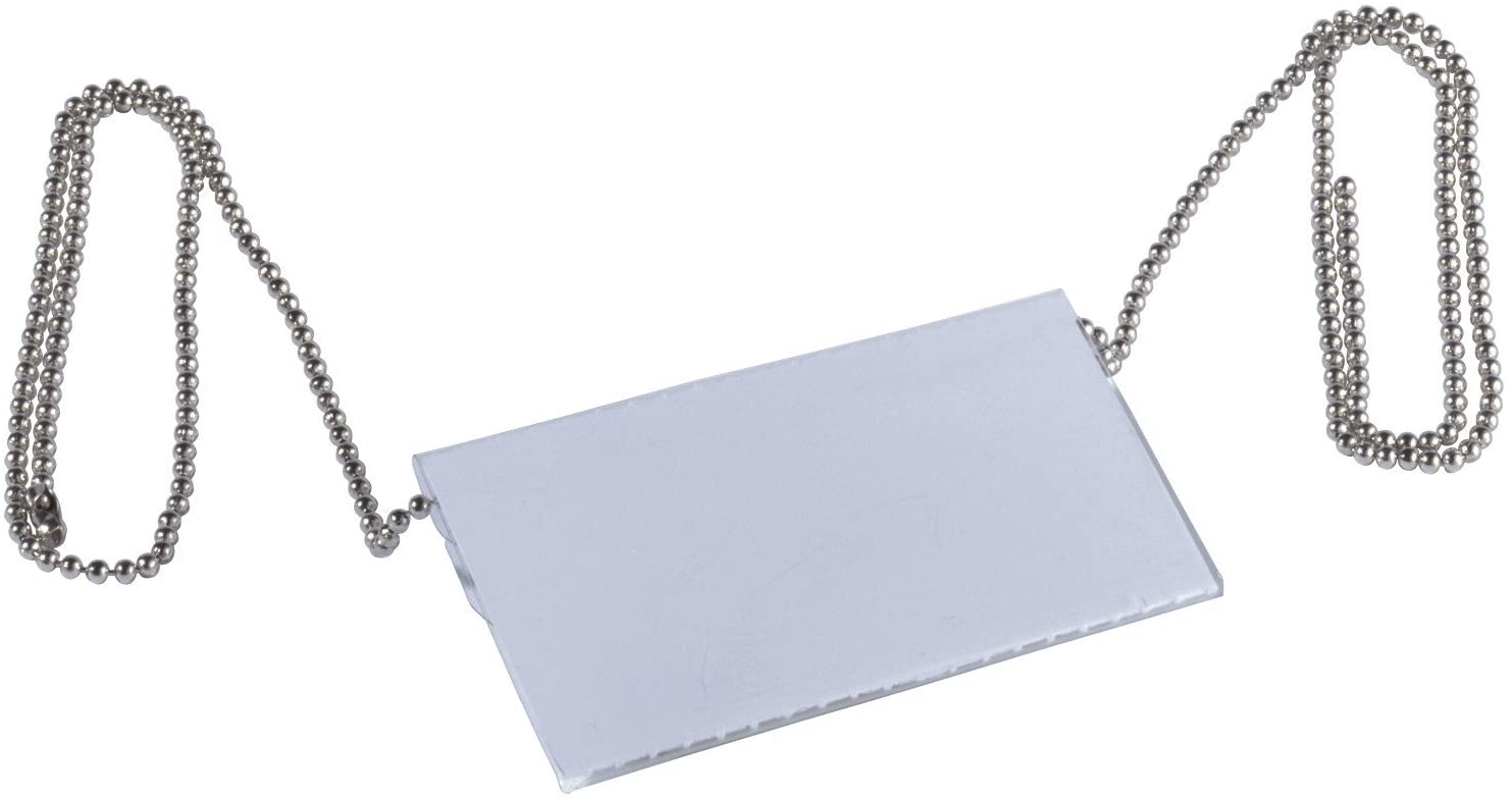 Durable Badge Chain Nickel Free 850 mm - Pack of 10, Silver, 85 cm