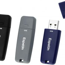 Espeon 3-Pack 32GB USB 2.0 Flash Drive, Business colours - Black, Dark Grey, Navy Blue