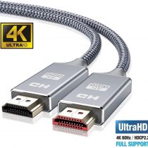 4K HDMI Cable 15M HDMI Lead/cord-Snowkids Ultra High Speed 18Gbps HDMI 2.0 Cable 4K@60Hz Compatible,4k TV Support 3D, Ethernet, Video 4K UHD 2160p, HD 1080p, 3D DVD PC ect