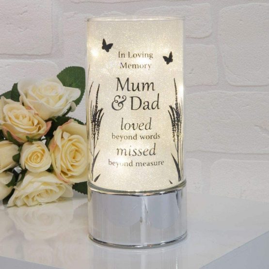 Thoughts of you Memorial Tube Light - Mum & DAD