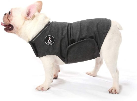 Dog Anxiety Relief Coat,Lightweight Wrap Anxiety Jacket Shirt for Anxious Pets Keep Calming Comfort (Grey, S)