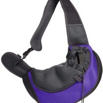 Homieco Pet Sling Carrier Bag, Pet Messenger Bag, Small Dog Cat Sling Bag for Travel, Pet Outdoor Backpack Dog Travel Bag for Walking, Hiking, Bike Camping Outdoor and Motorcycle