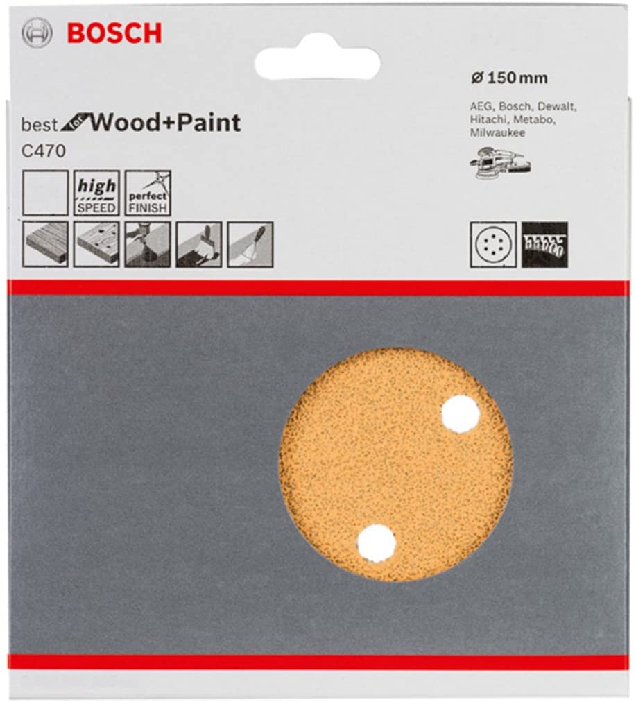 Bosch 2608605092 150 mm Sanding Sheets for Random Orbit Sanders, Blue, 150mm - Image 3