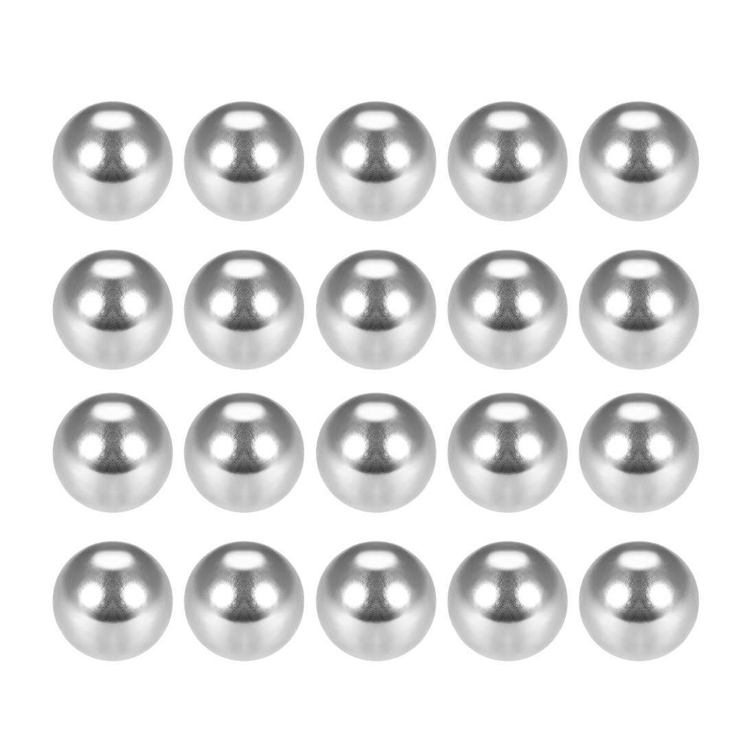 sourcing map 1/4 Inch Precision Chrome Steel Bearing Balls G25 100pcs, 1/4"