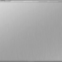 BG Electrical FBS95 Double Blank Screwless Blank Plate, Brushed Steel