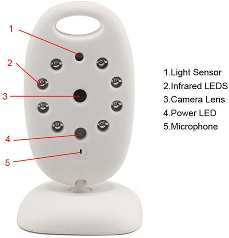 BW New 2.0 inch Wireless Digital Baby Monitor Camera Audio Video Security Baby Monitor with 8 LED Night Vision, 2 Way Talk - Image 4