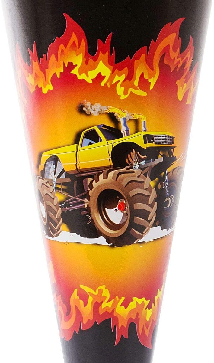 Goldbuch 93 052 93052 Siblings Monster Truck Motif Sugar Bag 35 cm Glossy Cardboard School Cone Gift Packaging for Many Occasions - Image 4